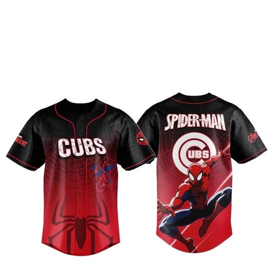 Chicago Cubs Spider Man Night Baseball Jersey