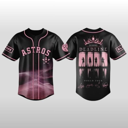 2026 Houston Astros x Blackpink Deadline World Tour Baseball Jersey