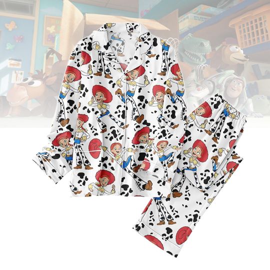 Discover Toy Story Long Thick Pajama Set, Jessie Long Thick Pajamas, Cowgirl Long Pyjama, Family Matching PJs Set, Gift for Toy Story Fan