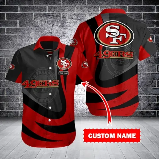 Discover San Francisco Football Team SF 49erss Hawaiian Shirt Button Down Unisex Adults