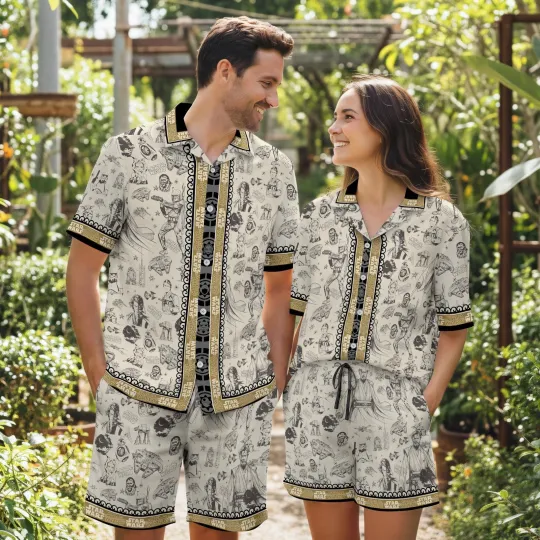 Discover Galaxy Space Adventure Hawaiian Shirt Couples Matching Set
