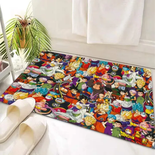 Discover Top! Anime Dragon Ball Super Print Door Mat Rug Carpet With Non-slip Backing