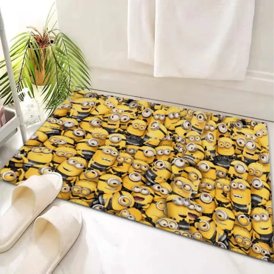 Discover Top! Kevin And Friends Collage Print Door Mat Rug Carpet With Non-slip Backing