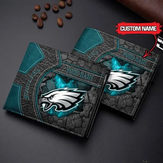 Discover Philadelphia Football Team Eagless Leather Wallet Gift For Him