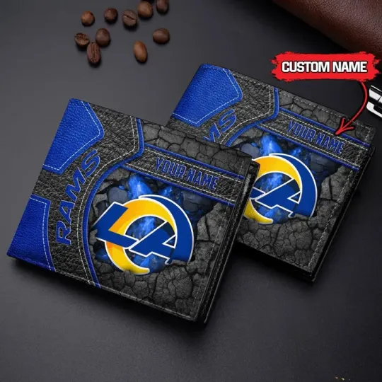 Discover Los Angeles Football Team LA Ramss Team Leather Wallet Gift For Him