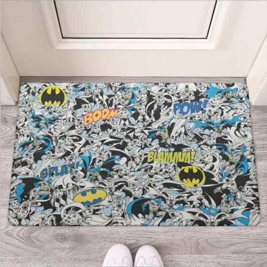 Discover Batman DC Comics Superhero Print Door Mat Made Of Rubber Sole & Non-Woven Fabric