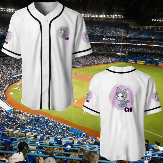 Discover CHI Yamada The Cat Anime Manga Angry Adult Baseball Jersey Shirt