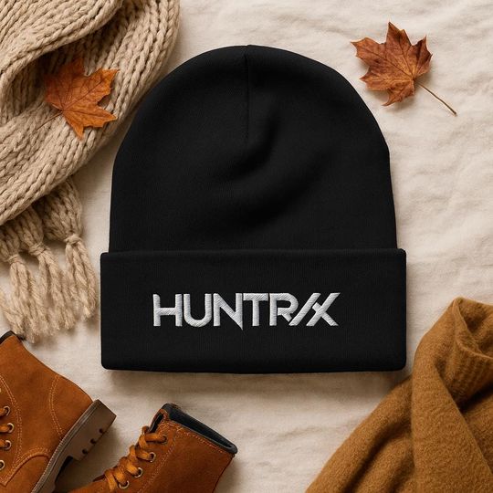 Huntrix K-Pop Demon Hunters Inspired Embroidered Cuffed Beanie Hat