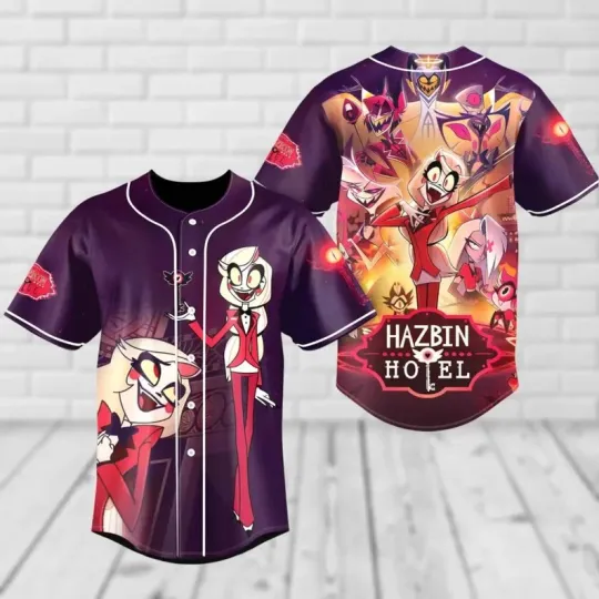 Charlie Hazbin Hotel Jersey, Charlie Morningstar Adult Baseball Jersey Shirt