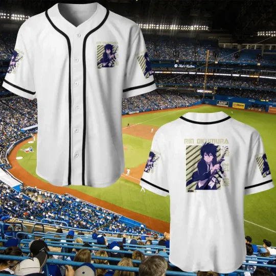 Discover Rin Okumura - Blue Exorcist Anime Manga Adult Baseball Jersey Shirt