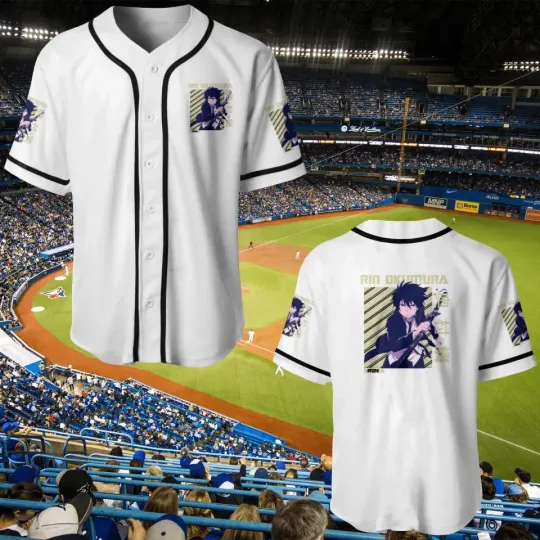 Discover Rin Okumura - Blue Exorcist Anime Manga Cattle Dog Adult Baseball Jersey Shirt