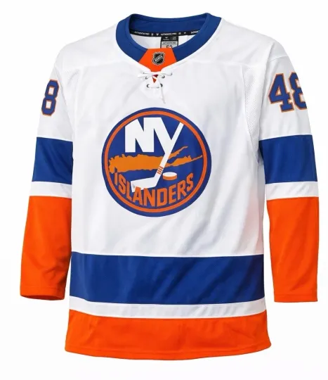 Discover New York Islanders Matthew Schaefer Men's Large White  Hockey Jersey #48 Rookie