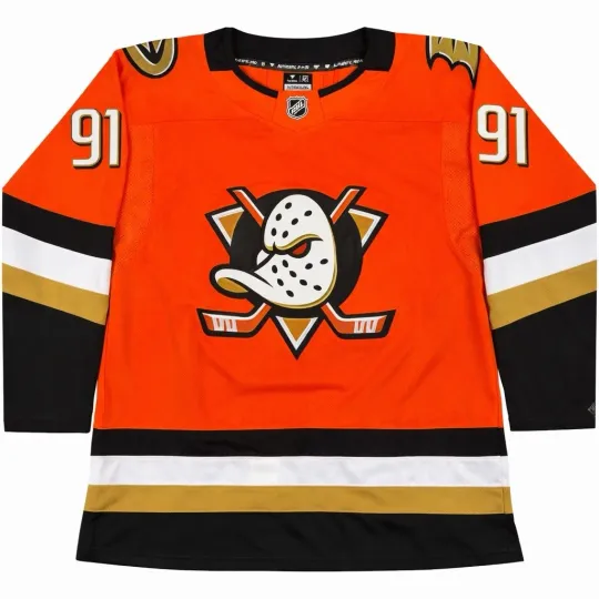 Discover Leo Carlsson Anaheim Ducks Orange Men's Hockey Jersey #91 Large