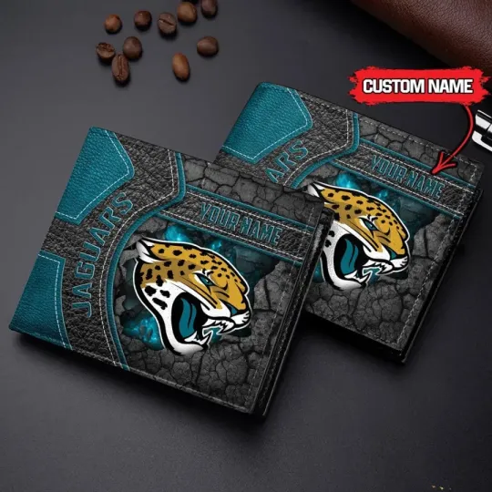 Discover Jacksonville Football Team Jaguarss  Team Leather Wallet Gift For Him