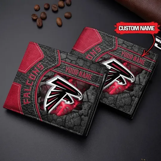 Atlanta Football Falconss Leather Wallet Gift For Him