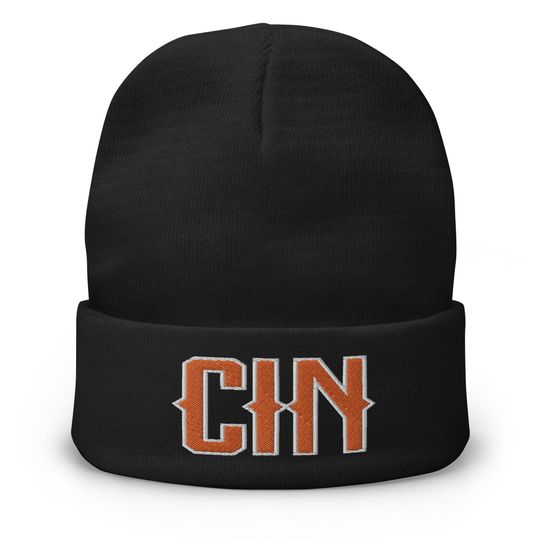 Cincinnati Football Retro CIN Winter Beanie Cap Hat