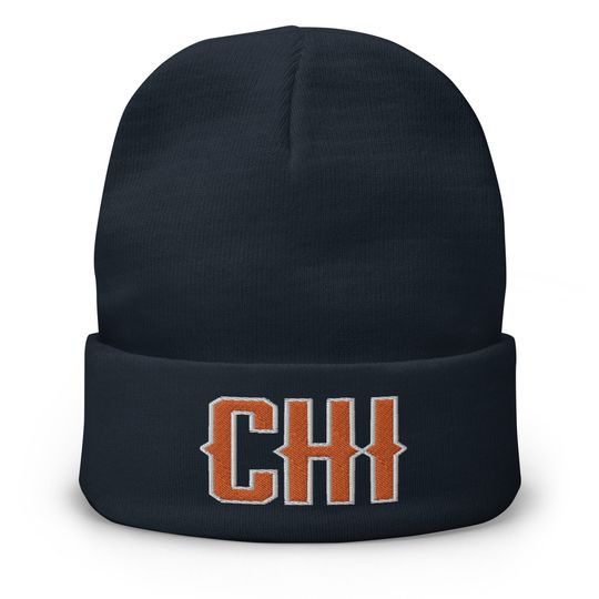 Chicago Football Retro CHI Winter Beanie Cap Hat