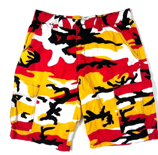 football Men's Cargo Shorts Camo Kansas City Football