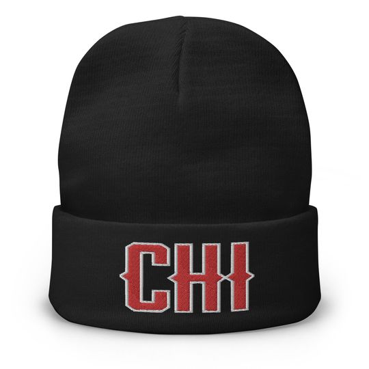 Chicago Basketball Retro CHI Hockey Beanie Cap Hat