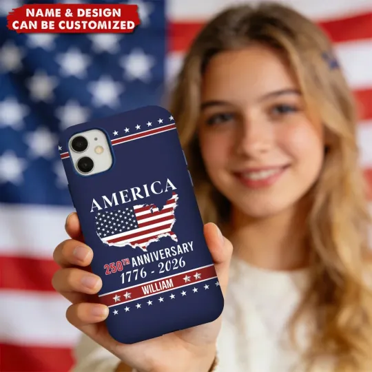 Discover Personalized America 250th Anniversary 1776- 2026 Iphone Case