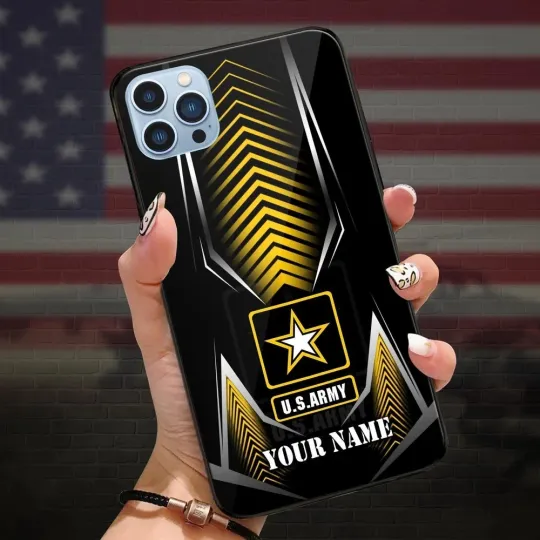Personalized Us Army Veteran Phone Case, Military Iphone Case