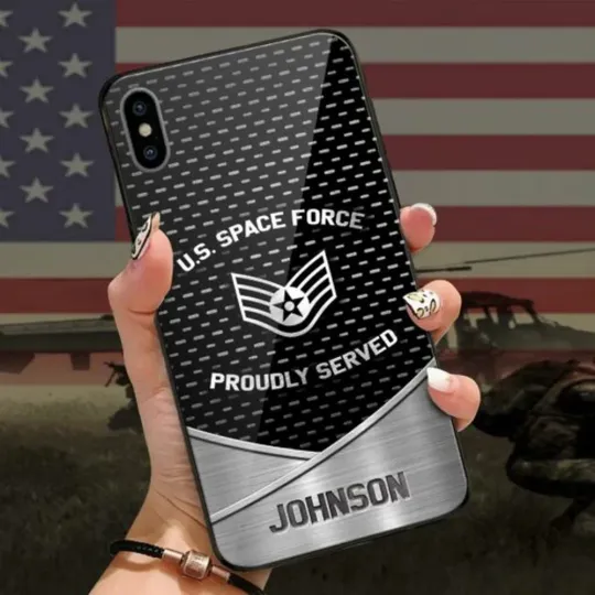 Personalized Us Space Force Proudly Served Iphone Case