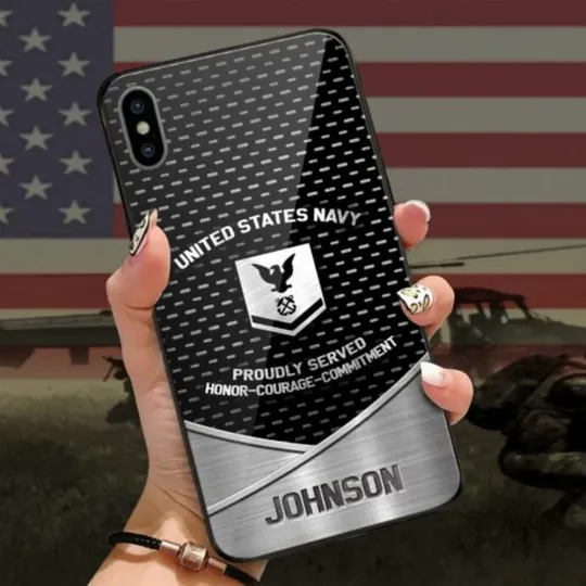 Personalized Us Navy Proudly Served Iphone Case