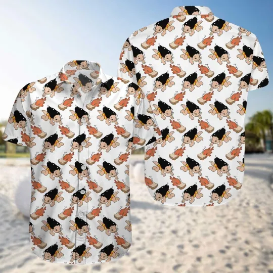 Discover Lilo and Fish Hawaiian Button Down Shirt