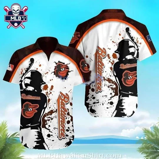 Discover Baltimore Baseball Team Orioless Splatter Art Cool Hawaiian Shirt