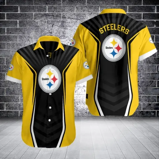 Discover Pittsburgh Football Team Steelerss Hawaiian Shirt Button Down