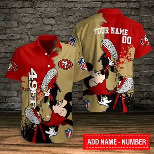 Discover San Francisco Football Team SF 49erss Hawaiian Shirt Button Down