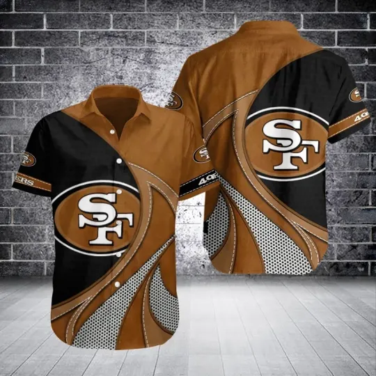 Discover San Francisco Football Team SF 49erss Hawaiian Shirt Button Down