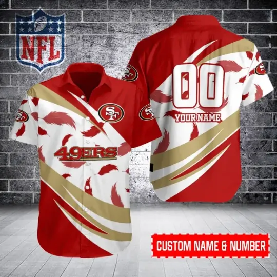 Discover San Francisco Football Team SF 49erss Hawaiian Shirt Button Down Unisex Adults