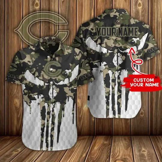 Discover Chicago Football Team Bearss Hawaiian Shirt Button Down Unisex Adults S-5XL