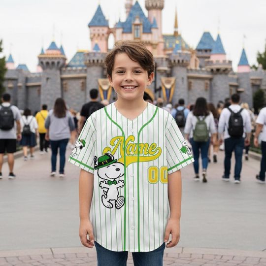 Discover Personalized Cartoon Lucky Dog Character Baseball Kid Adult Jersey, Pastrick Gift