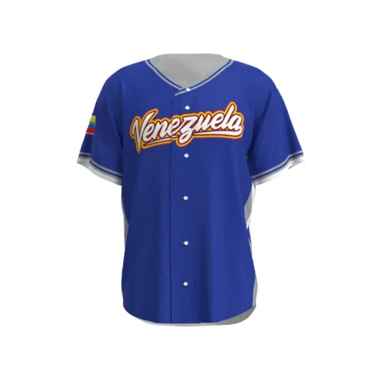 Discover baseball venezuela jersey azul 2026