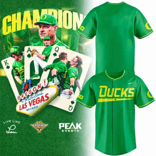 Discover Oreg ducks Baseball Champion 2026 Baseball Jersey ALL-OVER-PRINT