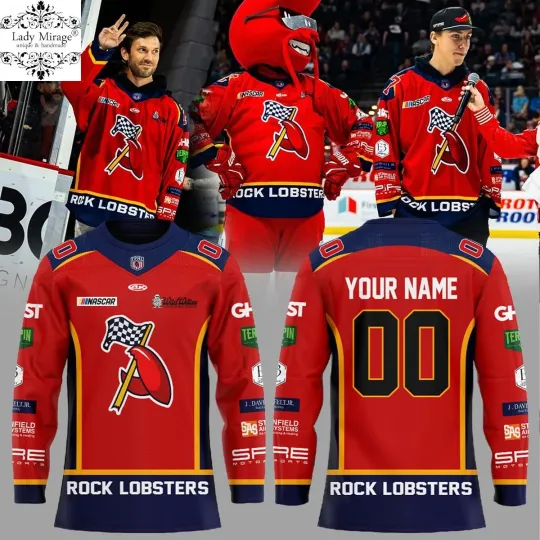 Discover Personalized Ath.ens Ro.ck Lob.sters Racing Night 2026 Hockey Shirt Men's Unisex