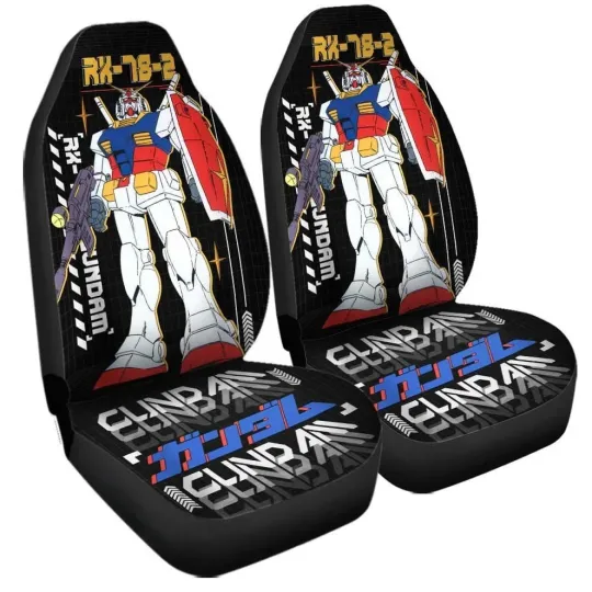 Discover RX-78-2 Car Seat Covers – Custom Mecha Anime Car Interior Accessories