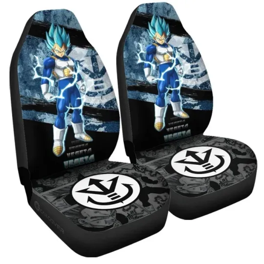 Discover Blue Anime Car Seat Covers for Vehicle Interior Protection