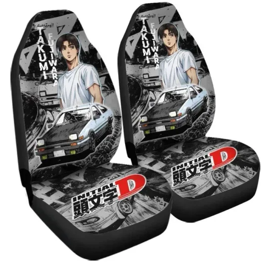 Discover Takumi Fujiwara Car Seat Covers - Anime Interior Accessories