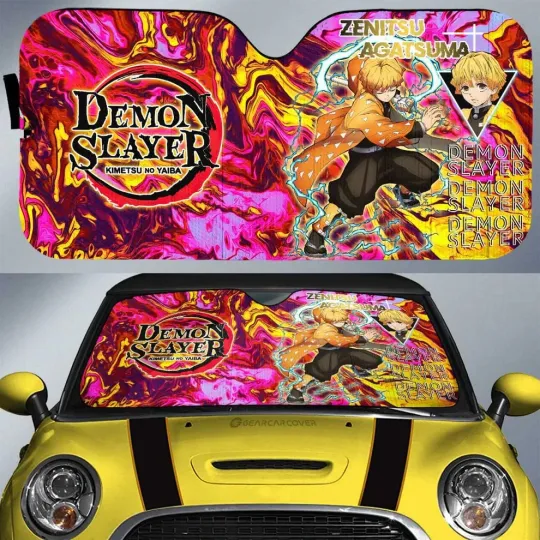 Discover Zenittsu Agatsuma Car Sunshade - Custom Anime Accessories for demon