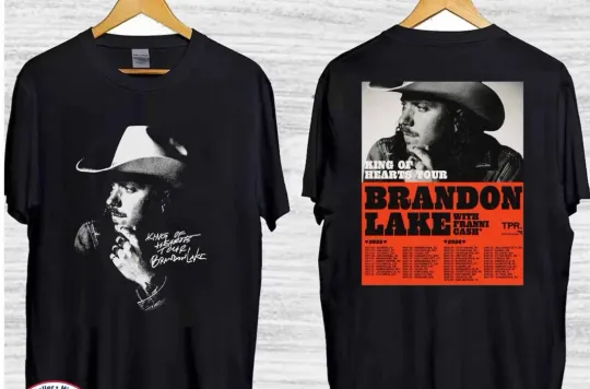 Discover Brandon Lakes King Of Hearts Tour 2025 2026 T-ShirtT-Shirt shirt
