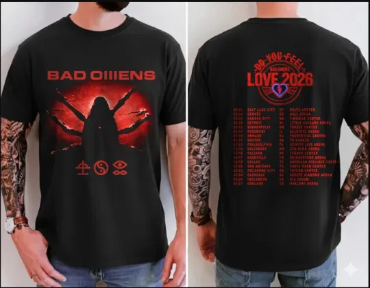 Discover Bad Omens Love 2026 Tour T-Shirt Do You Feel Love Band Tee