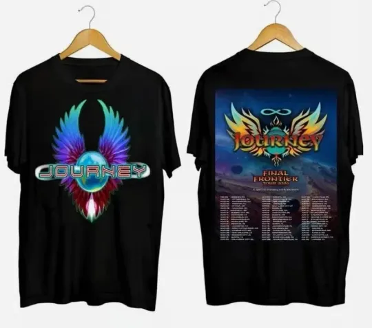 Discover Final Frontier Tour 2026 Journey Band Music Short Sleeve 2 Side T-shirt