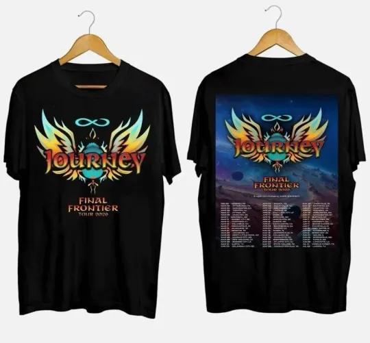 Discover Hot Journey Band 2026 Final Frontier Tour 2 Sides S to 3XL Shirt