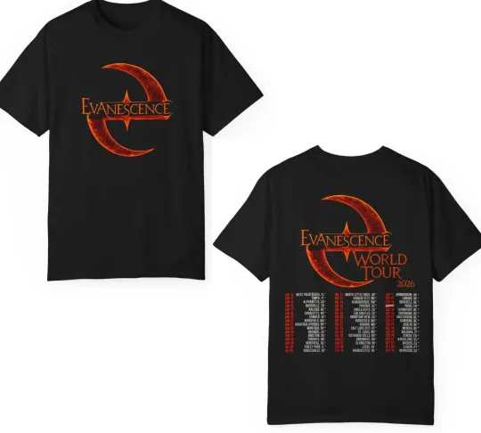 Evanescence Tour 2026 Concert T-Shirt