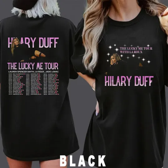 Discover Hilary Duff the Lucky Me Tour 2026 Inspired Unisex T-SHIRT