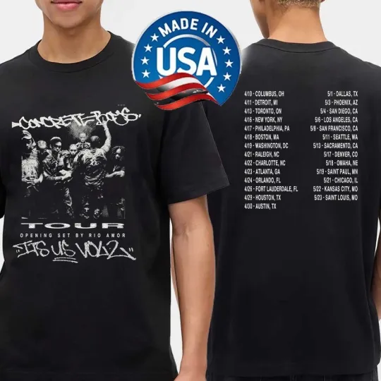 Discover Concrete Boys 2026 Tour Dates Its US Vol 2 Two Sided T-Shirt