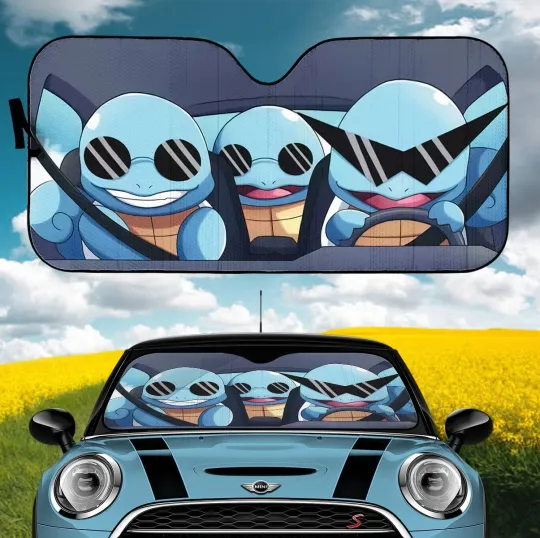 Discover Cute Car Sunshade UV Ray Blocker Windshield Cover